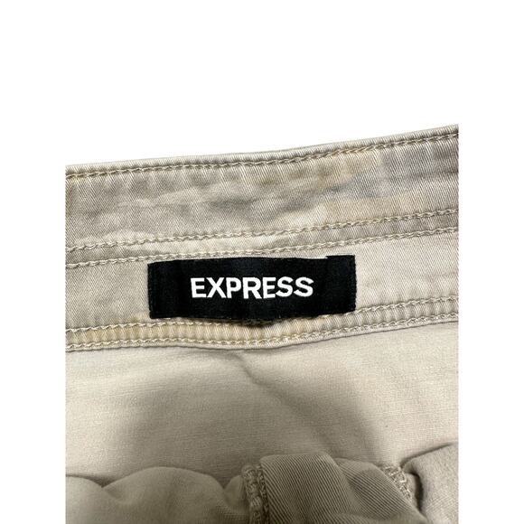 Express High Rise Stretch Camo Mini Skirt Size 12 - Picture 3 of 7
